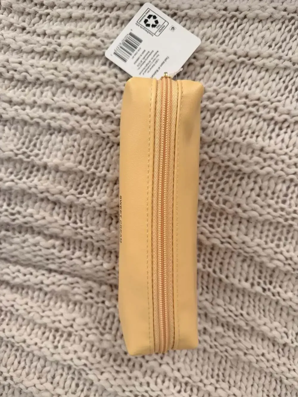 Butter Yellow Novelty Soft Pencil Case Pouch College School Supplies, Pencil Box